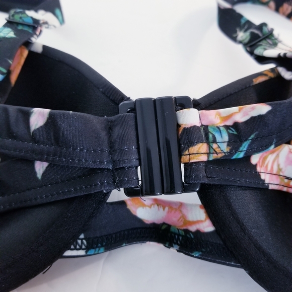 Asos Swim Floral Bikini Bra Top Size 34DD/E - Picture 9 of 12